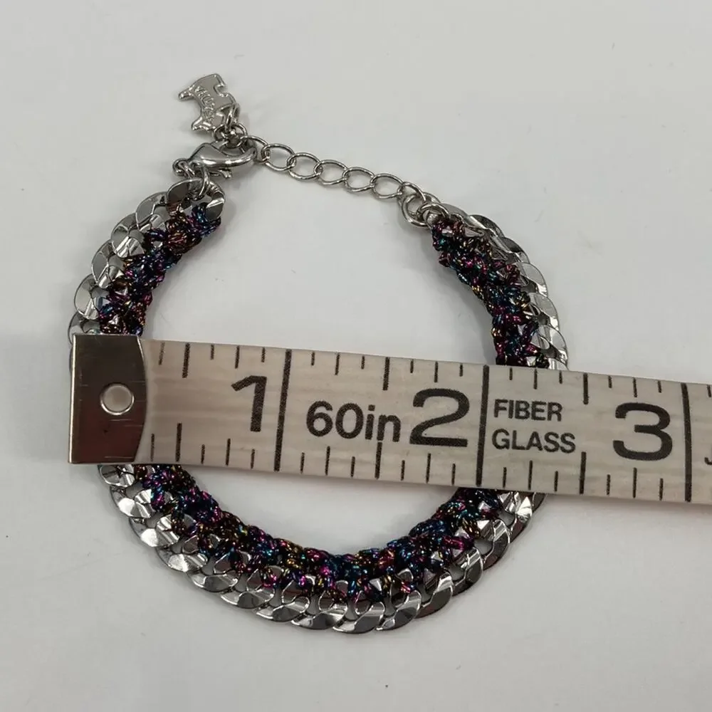 Agatha multi colored detail chain bracelet